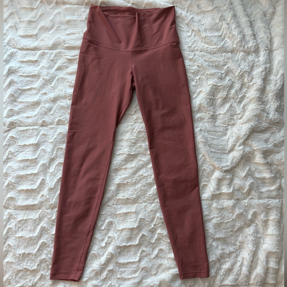 Old Navy rusty pink high rise powersoft leggings - size M